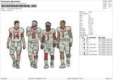 Sooner Player Embroidery File 6 sizes