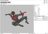 Spider V8 Embroidery File 6 sizes