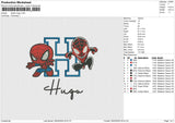 Spider Hugo Embroidery File 6 size