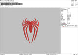 Spider Red Embroidery File 6 sizes