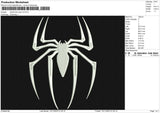 Spiderman logo v2 Embroidery File 6 size