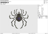 Spider v2 Embroidery File 6 size