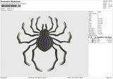 Spider v2 Embroidery File 6 size