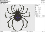 Spider v2 Embroidery File 6 size