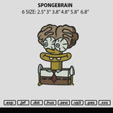 Spongebrain Embroidery File 6 sizes