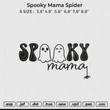 Spooky Mama Spider Embroidery File 6 size