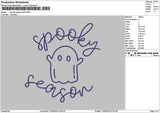 Spookytext 1209 Embroidery File 6 sizes