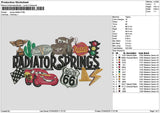 Cars 0704 Embroidery File 6 sizes