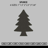 Spruce Embroidery File 6 sizes