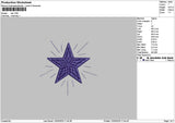 Star 1203 Embroidery File 6 sizes