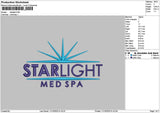 Starlighttext Embroidery File 6 sizes