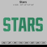 Stars embroidery