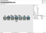 Starwars Warrior 501 Embroidery File 6 sizes