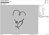 Stetoskop0205 Embroidery File 6 sizes