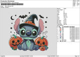 Stitch Halloween 0310 Embroidery File 6 sizes