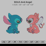 Stitch And Angel embroidery