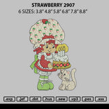 Strawberry 2907 Embroidery File 6 sizes