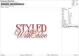 StyledEmbroidery File 6 sizes
