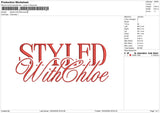 StyledEmbroidery File 6 sizes