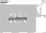 Sumentext Embroidery File 6 sizes