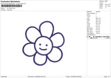 sun flower Embroidery File 6 sizes