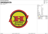 Sussex waste Embroidery File 6 size