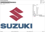 Suzuki18326 Embroidery File 6 sizes