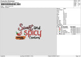 Spicytext 2410 Embroidery File 6 sizes