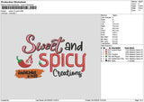 Spicytext 2410 Embroidery File 6 sizes
