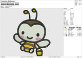 Sweet coron Embroidery File 6 size