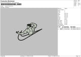 Swoosh Gym 1123 Embroidery File 6 sizes