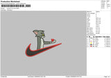 Swoosh Tom Love Embroidery File 6 sizes