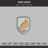 EMS LOGO Embroidery Machine File