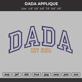 DADA 2025 App Embroidery File 6 sizes