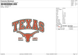Texas24426 Embroidery File 6 size