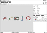 Texasicons Embroidery File 6 sizes