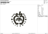 The clay Embroidery File 6 size