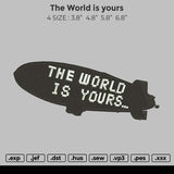 the world is yours