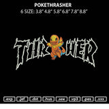 Pokethrasher Embroidery File 6 sizes