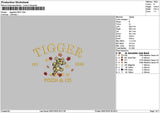 Tiggertext 0907 Embroidery File 6 sizes