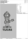 Boy Outline Embroidery File 6 sizes