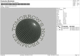 Tomorrow Text V2 Embroidery File 6 sizes