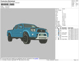 Blue Truck Embroidery