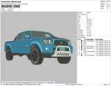 Blue Truck Embroidery