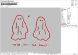 Two Ghosts Embroidery