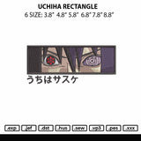 Uchiha Rectangle Embroidery File 6 sizes