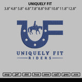 Uniquely Embroidery File 6 sizes