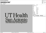 Health Text Embroidery File 6 sizes