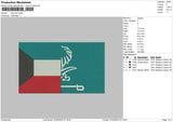 Flag v03 Embroidery File 6 sizes