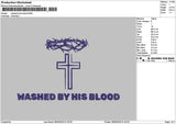 Washedtext Embroidery File 6 sizes